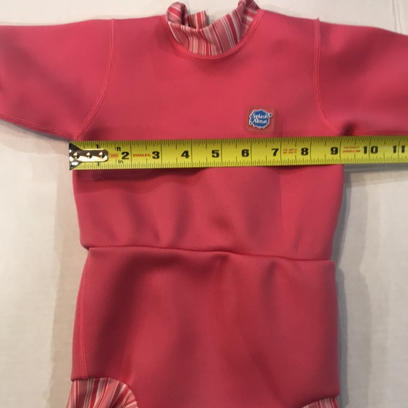 Girls Splash About Wet suit in pink. UPF 50+ sun protection. Size XL - Picture 8 of 9